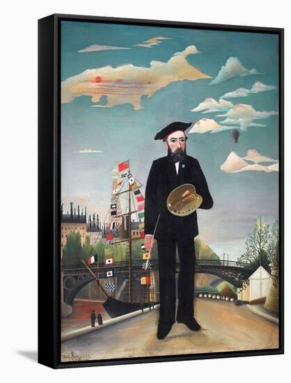 Myself: Portrait – Landscape-Henri Rousseau-Framed Stretched Canvas