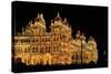 Mysore Palace in India Illuminated at Night-flocu-Stretched Canvas