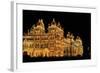 Mysore Palace in India Illuminated at Night-flocu-Framed Photographic Print