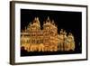 Mysore Palace in India Illuminated at Night-flocu-Framed Photographic Print