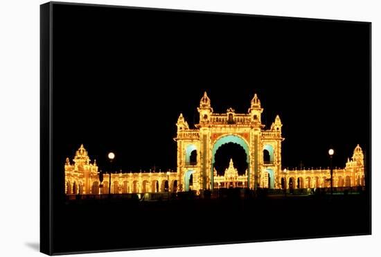 Mysore Palace-Charles Bowman-Framed Stretched Canvas