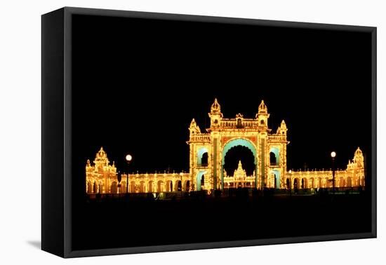 Mysore Palace-Charles Bowman-Framed Stretched Canvas