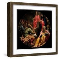 Mysteries of the Rosary, Christ, the Disputation-Vincenzo Campi-Framed Art Print