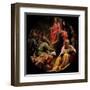 Mysteries of the Rosary, Christ, the Disputation-Vincenzo Campi-Framed Art Print