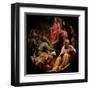 Mysteries of the Rosary, Christ, the Disputation-Vincenzo Campi-Framed Art Print