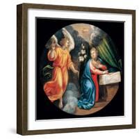 Mysteries of the Rosary, the Annunciation-Vincenzo Campi-Framed Art Print