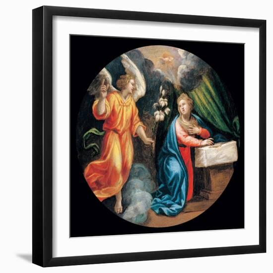 Mysteries of the Rosary, the Annunciation-Vincenzo Campi-Framed Art Print