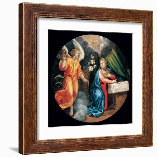 Mysteries of the Rosary, the Annunciation-Vincenzo Campi-Framed Art Print