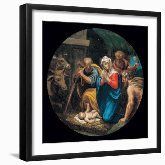 Mysteries of the Rosary, The Nativity-Vincenzo Campi-Framed Art Print