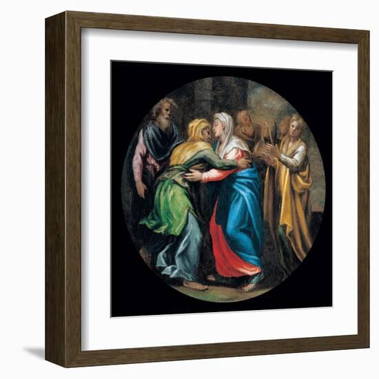 Mysteries of the Rosary, The Visitation-Vincenzo Campi-Framed Art Print