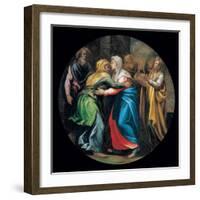 Mysteries of the Rosary, The Visitation-Vincenzo Campi-Framed Art Print