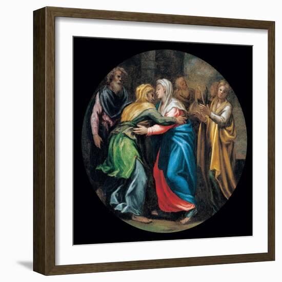 Mysteries of the Rosary, The Visitation-Vincenzo Campi-Framed Art Print