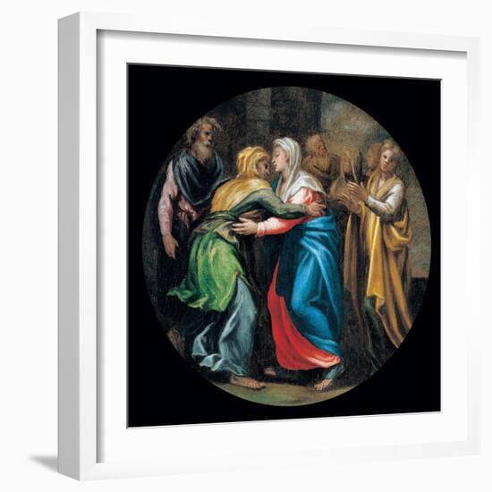 Mysteries of the Rosary, The Visitation-Vincenzo Campi-Framed Art Print