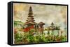 Mysterious Balinese Temples, Artwork In Painting Style-Maugli-l-Framed Stretched Canvas