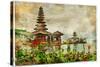 Mysterious Balinese Temples, Artwork In Painting Style-Maugli-l-Stretched Canvas