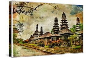 Mysterious Balinese Temples, Artwork In Painting Style-Maugli-l-Stretched Canvas