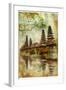 Mysterious Balinese Temples, Artwork In Painting Style-Maugli-l-Framed Art Print