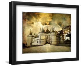 Mysterious Castle Chaumont on Sunset - Artistic Picture-Maugli-l-Framed Photographic Print