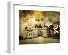 Mysterious Castle Chaumont on Sunset - Artistic Picture-Maugli-l-Framed Photographic Print