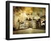Mysterious Castle Chaumont on Sunset - Artistic Picture-Maugli-l-Framed Photographic Print