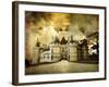 Mysterious Castle Chaumont on Sunset - Artistic Picture-Maugli-l-Framed Photographic Print