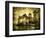 Mysterious Castle On The Lake - Artwork In Painting Style-Maugli-l-Framed Art Print