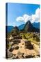 Mysterious City - Machu Picchu, Peru,South America. the Incan Ruins and Terrace. Example of Polygon-vitmark-Stretched Canvas