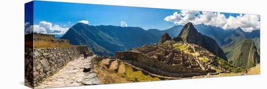 Mysterious City - Machu Picchu, Peru,South America. the Incan Ruins. Example of Polygonal Masonry A-vitmark-Stretched Canvas