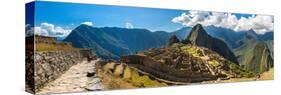 Mysterious City - Machu Picchu, Peru,South America. the Incan Ruins. Example of Polygonal Masonry A-vitmark-Stretched Canvas