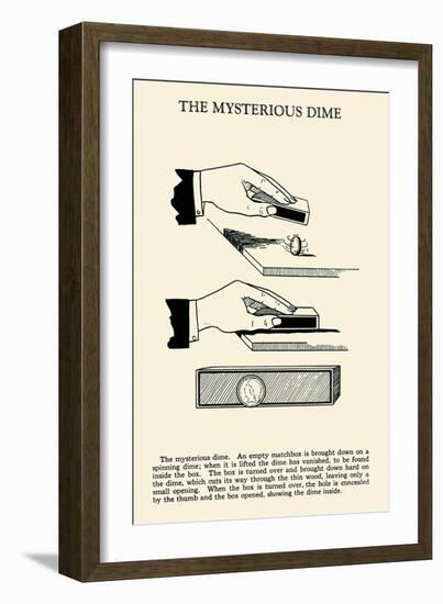 Mysterious Dime-null-Framed Art Print