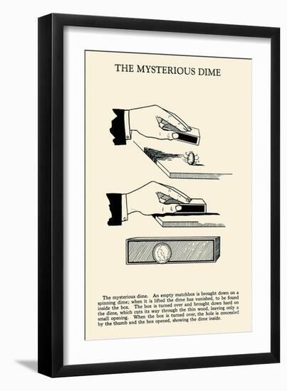 Mysterious Dime-null-Framed Art Print