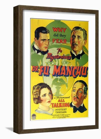 Mysterious Dr Fu Manchu, 1929-null-Framed Art Print