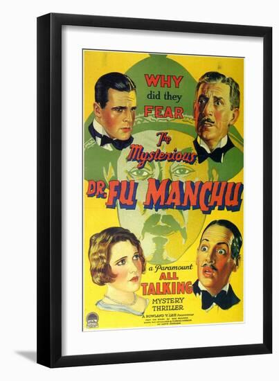 Mysterious Dr Fu Manchu, 1929-null-Framed Art Print