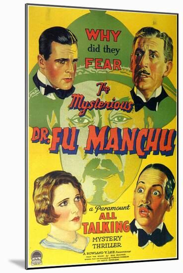 Mysterious Dr Fu Manchu, 1929-null-Mounted Art Print