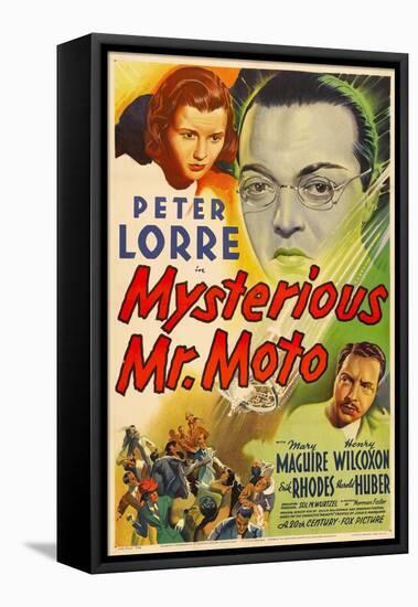 Mysterious Mr. Moto, Mary Maguire, Peter Lorre, Leon Ames, 1938-null-Framed Stretched Canvas