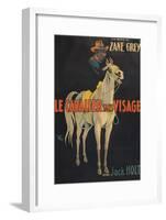 Mysterious Rider "Le Cavalier Sans Visage"-null-Framed Art Print