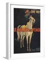 Mysterious Rider "Le Cavalier Sans Visage"-null-Framed Art Print