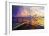 Mysterious Sunset II - In the Style of Oil Painting-Philippe Hugonnard-Framed Giclee Print
