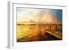 Mysterious Sunset III - In the Style of Oil Painting-Philippe Hugonnard-Framed Giclee Print