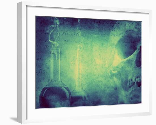 Mystery and Alchemy Background. Retro Stale.-Triff-Framed Photographic Print