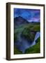 Mystery and Mood at Skógafoss, Waterfall Iceland-Vincent James-Framed Photographic Print