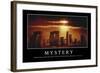 Mystery: Inspirational Quote and Motivational Poster-null-Framed Photographic Print