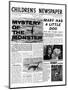 Mystery of the Monster, Front Page of 'The Children's Newspaper', March 1963-English School-Mounted Giclee Print