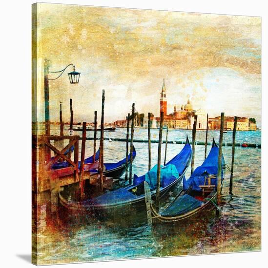 Mystery Of Venice - Artwork In Painting Style-Maugli-l-Stretched Canvas