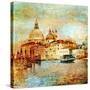 Mystery Of Venice - Artwork In Painting Style-Maugli-l-Stretched Canvas