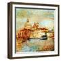 Mystery Of Venice - Artwork In Painting Style-Maugli-l-Framed Art Print