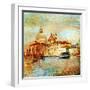 Mystery Of Venice - Artwork In Painting Style-Maugli-l-Framed Art Print