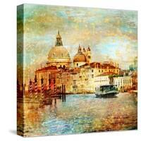 Mystery Of Venice - Artwork In Painting Style-Maugli-l-Stretched Canvas