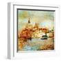 Mystery Of Venice - Artwork In Painting Style-Maugli-l-Framed Art Print