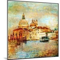 Mystery Of Venice - Artwork In Painting Style-Maugli-l-Mounted Art Print